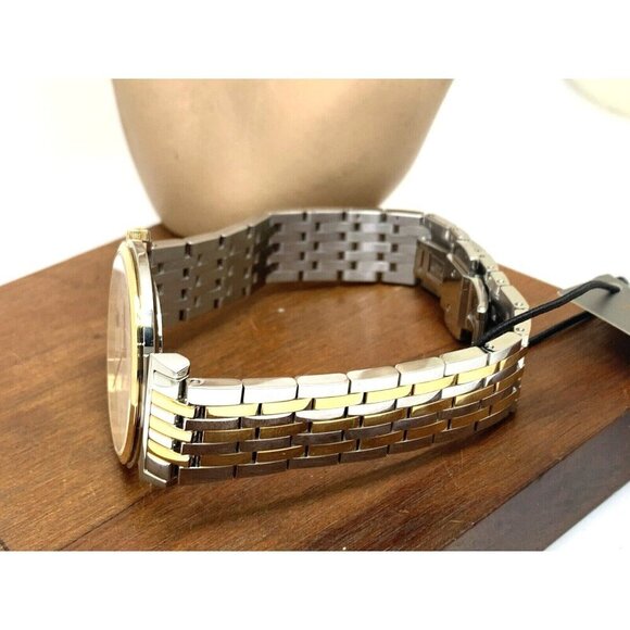 Bulova Men's Watch 98A233 Regatta Quartz White Dial Two Tone Gold Silver Steel - Picture 8 of 13